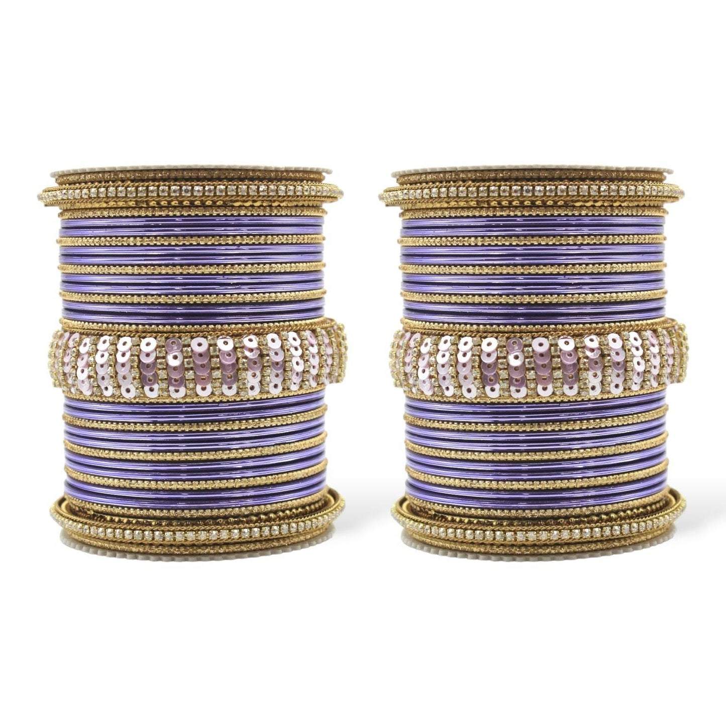 Beautiful Partywear Bangle set with Sequence Work Royal blue T4 Jewels
