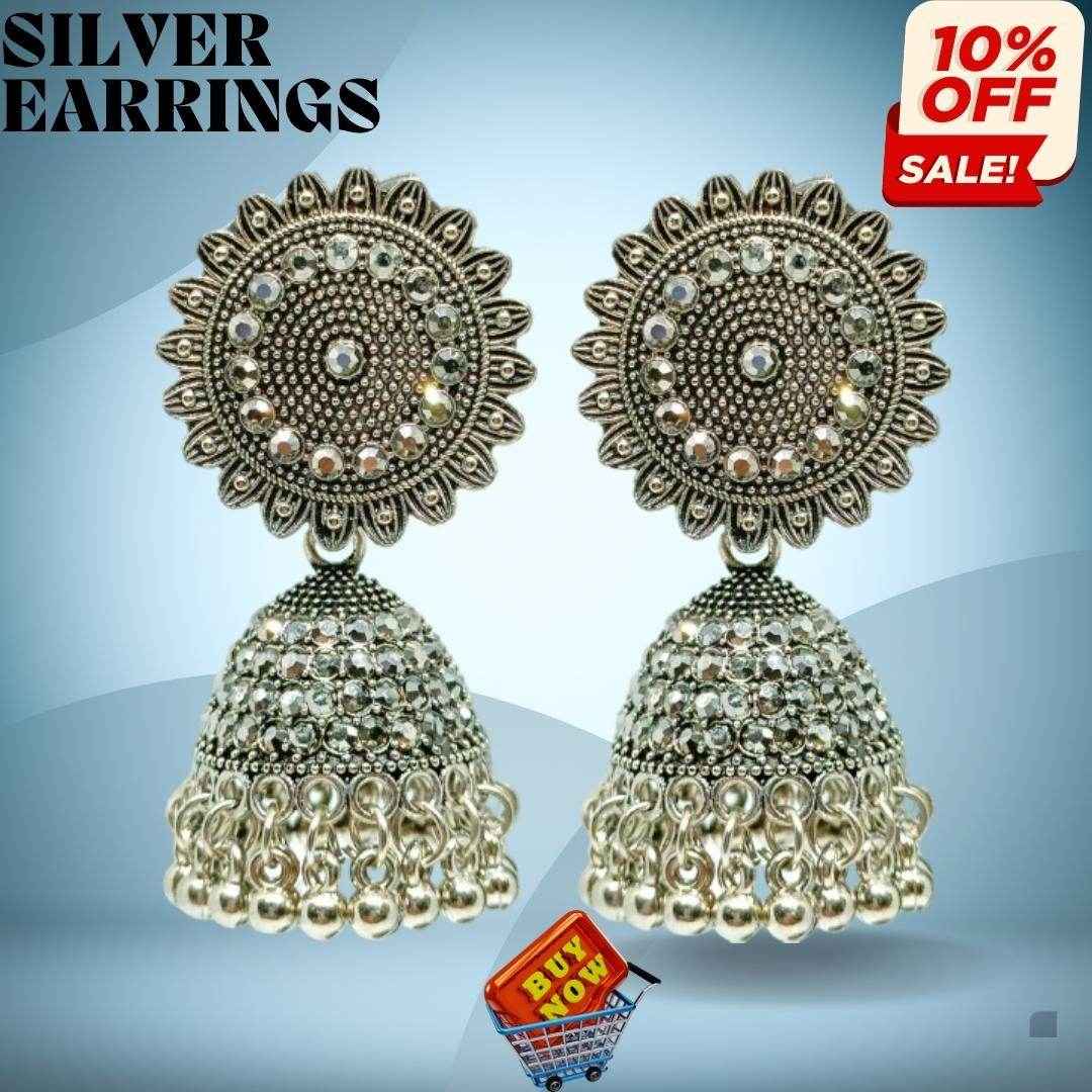 T4 Jewels Silver Color Adjustable Earring
