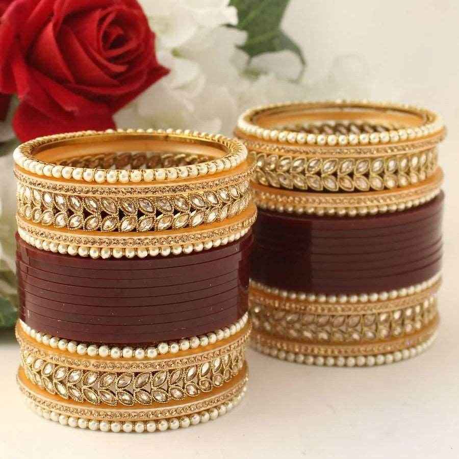 T4 Jewels Red Color Premium Chuda For Your Special Day (CH-20Z)