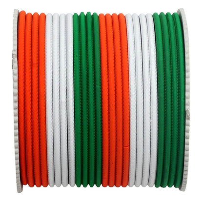 T4 Jewels Matte Tricolor Bangle Set (Pack Of 24) T4 Jewels