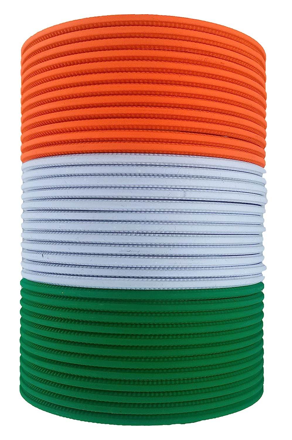 T4 Jewels Matte Tricolor Bangle Set (Pack Of 36) T4 Jewels