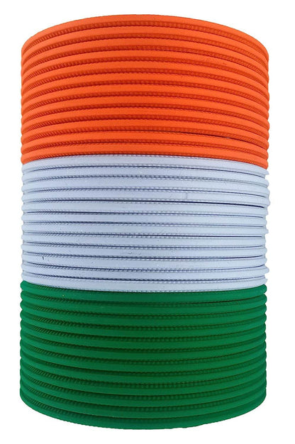 T4 Jewels Matte Tricolor Bangle Set (Pack Of 36) T4 Jewels