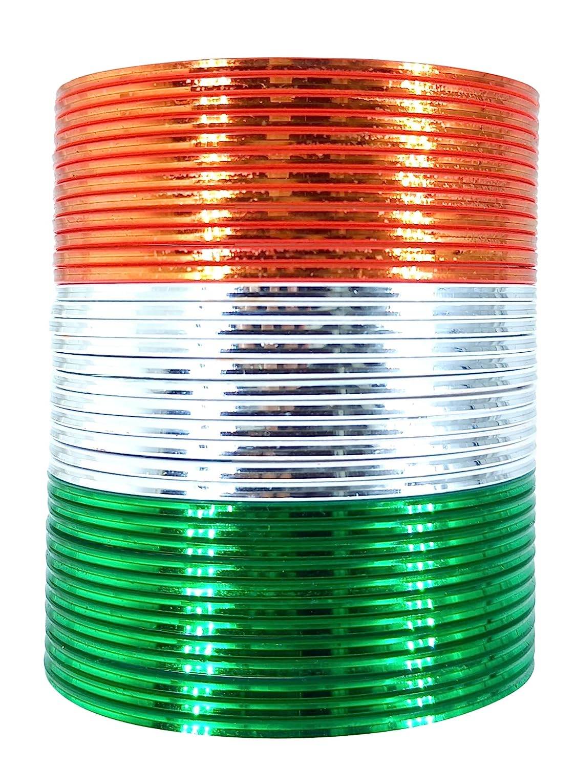 T4 Jewels Glossy Tricolor Bangle Set (Pack Of 36) T4 Jewels