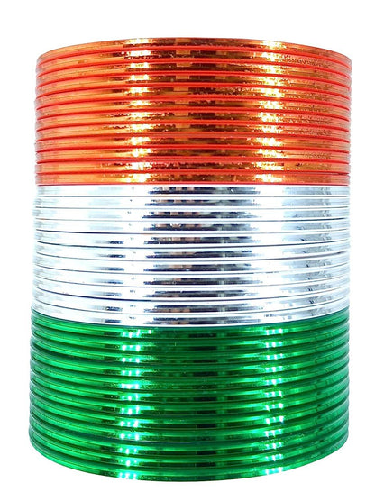 T4 Jewels Glossy Tricolor Bangle Set (Pack Of 36) T4 Jewels