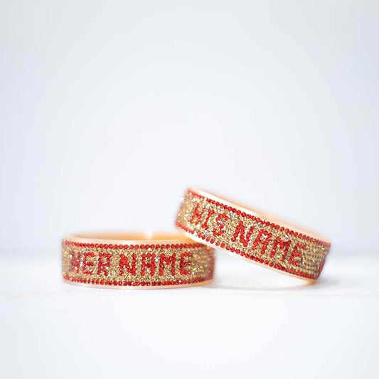 Custom Couple Name Bangle 2.11 T4 Jewels