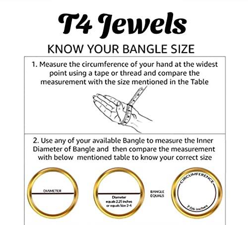 T4 Jewels (2.10 & 2.12 Size Plane Beauty Shine Green/Maroon/Red/Yellow Colours Bangle Set For Women & Girls - (Set Of 6) T4 Jewels