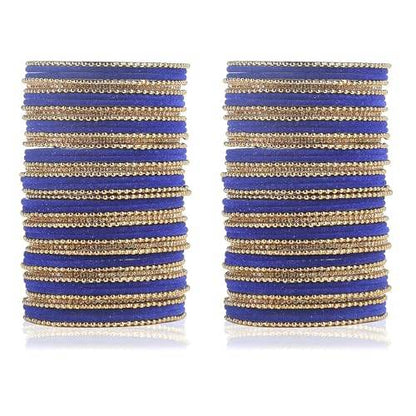 T4 Jewels Beautiful & Elegant Beads Studded Colourful Metal Bangles Set Fashion Jewellery - 110NO. T4 Jewels