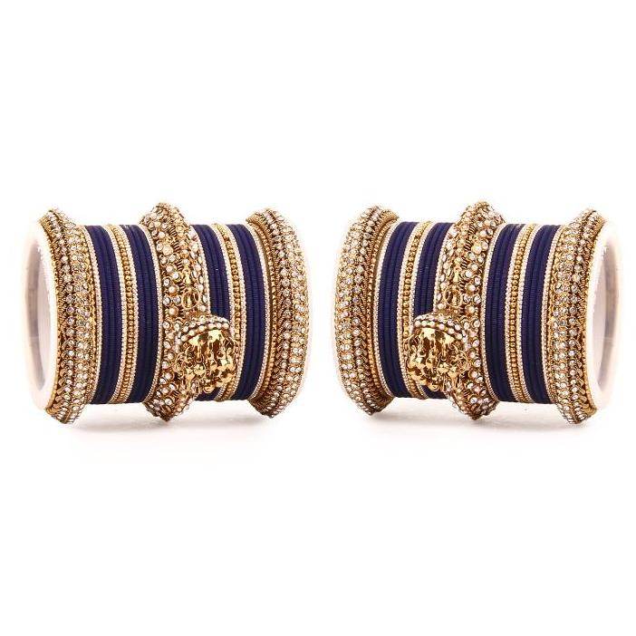 Set of 2 Traditional Jhumki Bangle Set - T4 Jewels