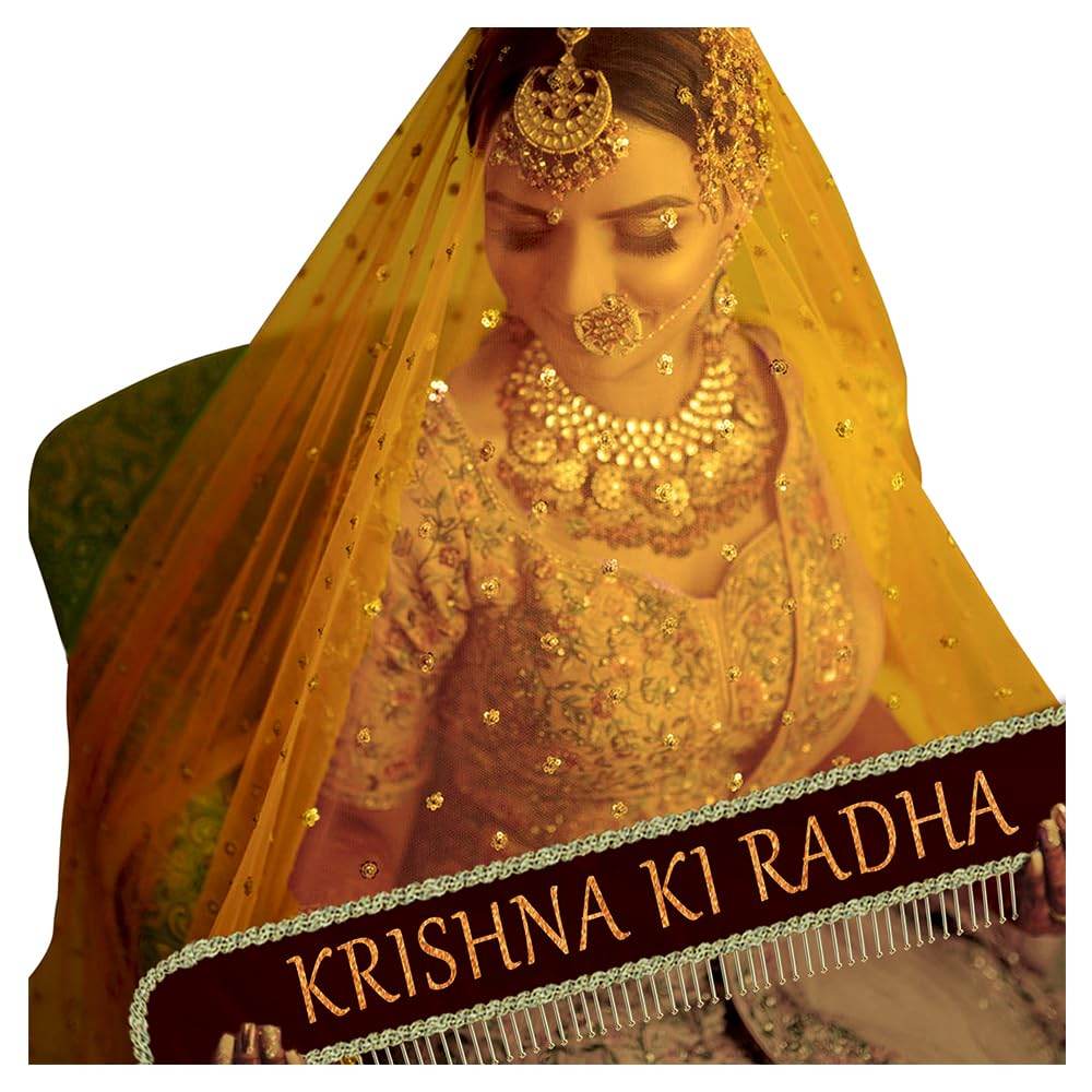 T4 Jewels Indian Women Designer Embroidered Net Dupatta for Bridal Name Entry Dupatta | Dulhan Chunari | Traditional Outfits - 2.25Meter (Pack of 1) (Dupatta only) MUSTARD YELLOW 1 2.5 MTR T4 Jewels