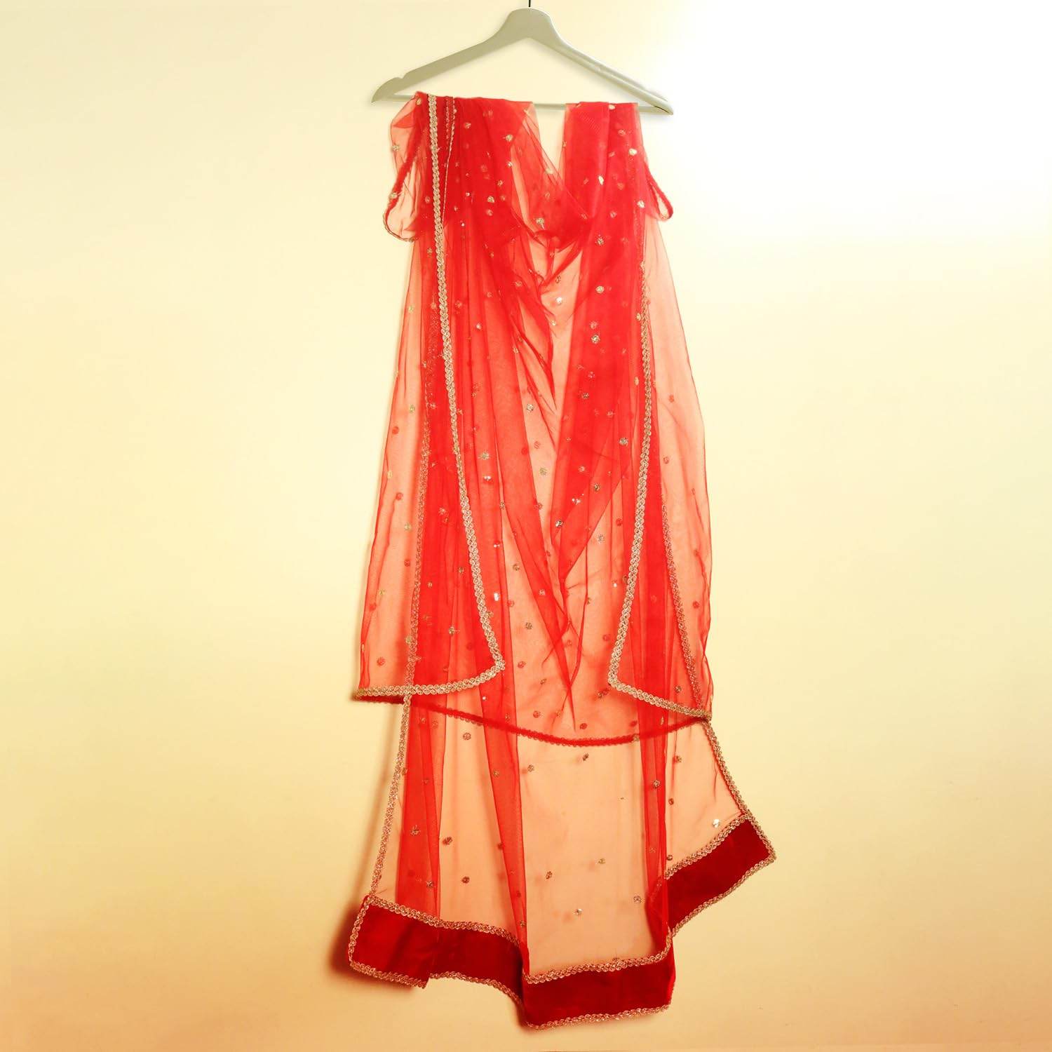 Customized Name Bridal Net Dupatta, Chunni for Wedding Day, Marriage, Special Occasion - 2.5 Meter T4 Jewels