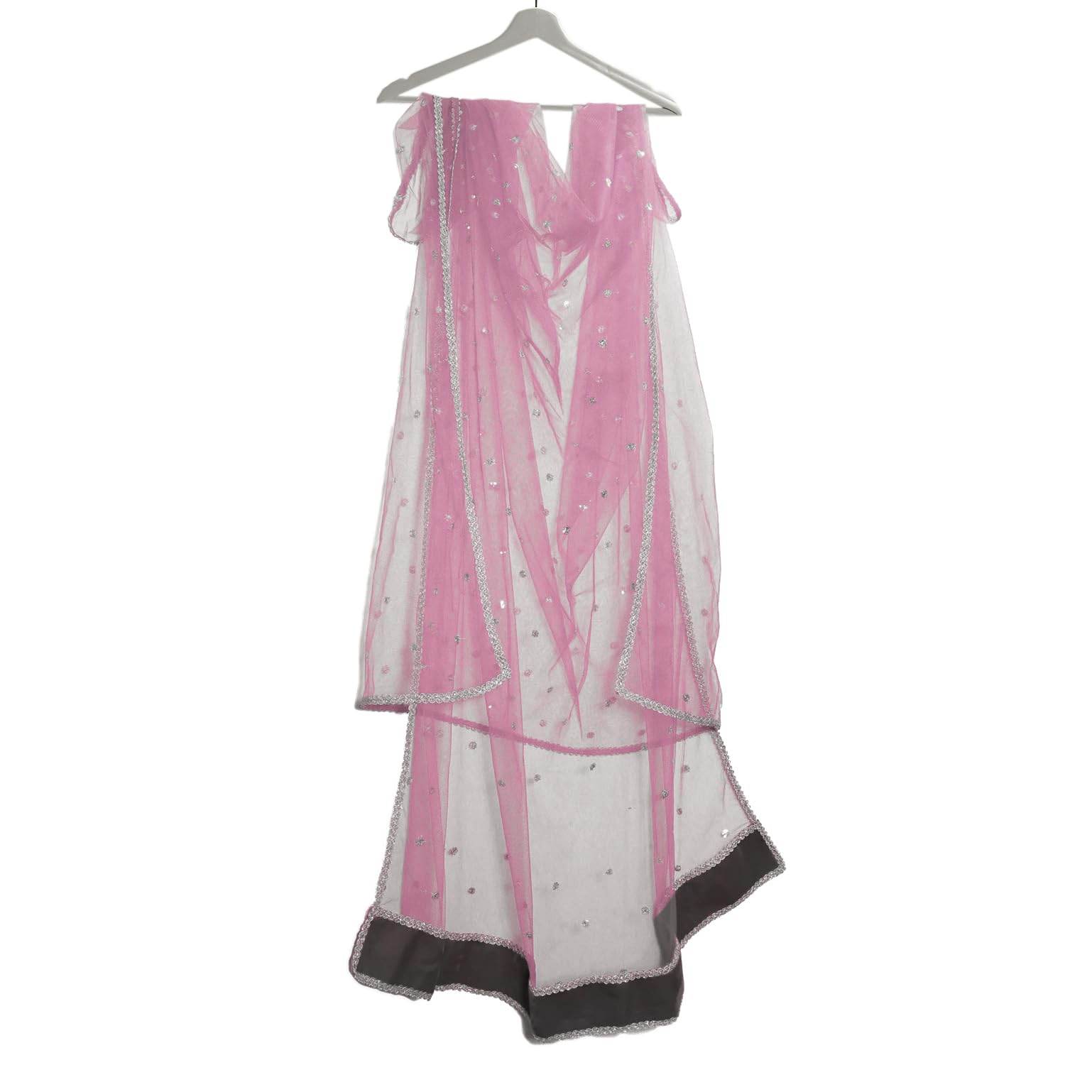Customized Name Bridal Net Dupatta, Chunni for Wedding Day, Marriage, Special Occasion - 2.5 Meter T4 Jewels
