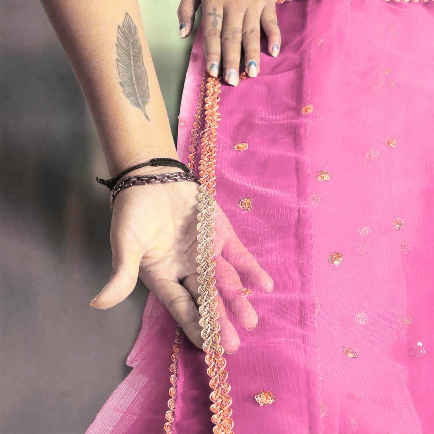 Customized Name Bridal Net Dupatta, Chunni for Wedding Day, Marriage, Special Occasion - 2.5 Meter T4 Jewels