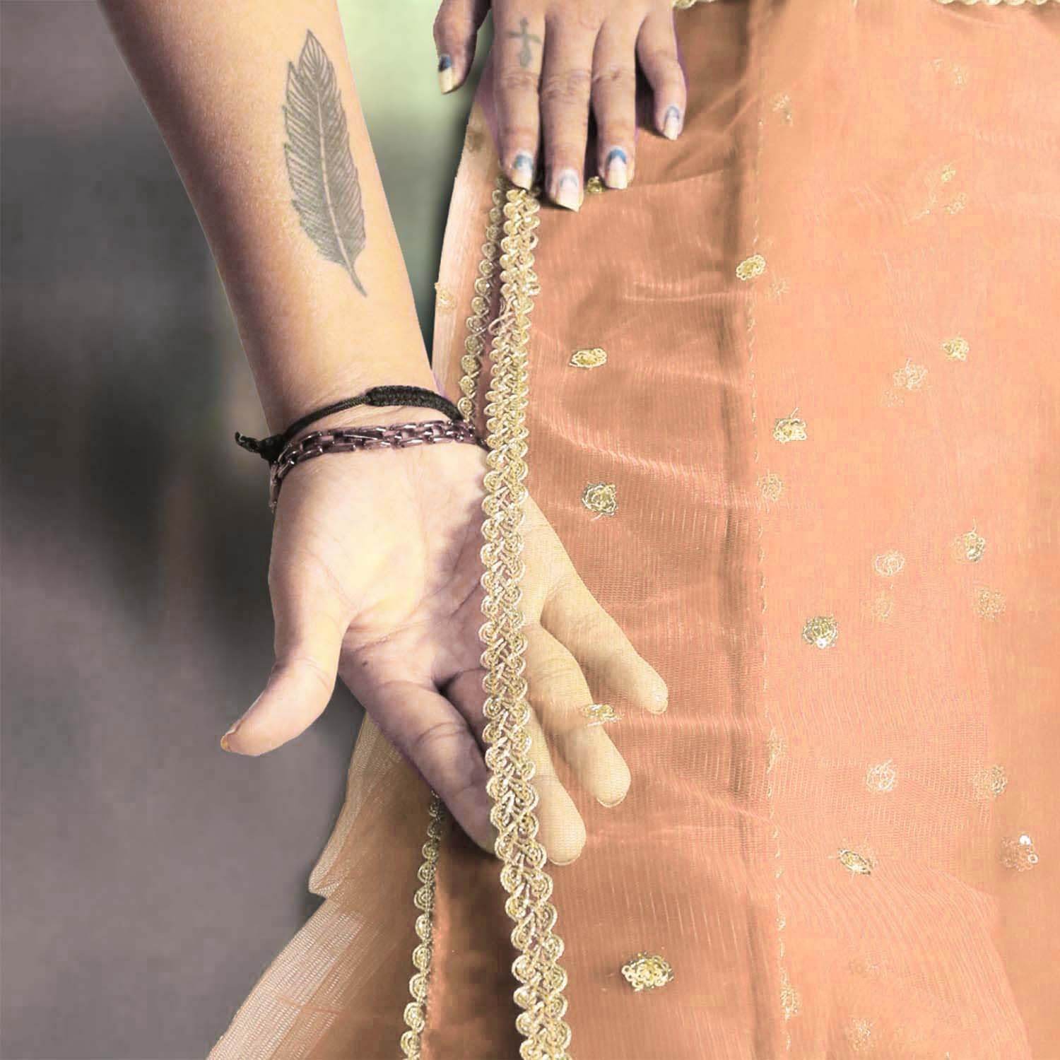 Customized Name Bridal Net Dupatta, Chunni for Wedding Day, Marriage, Special Occasion - 2.5 Meter T4 Jewels