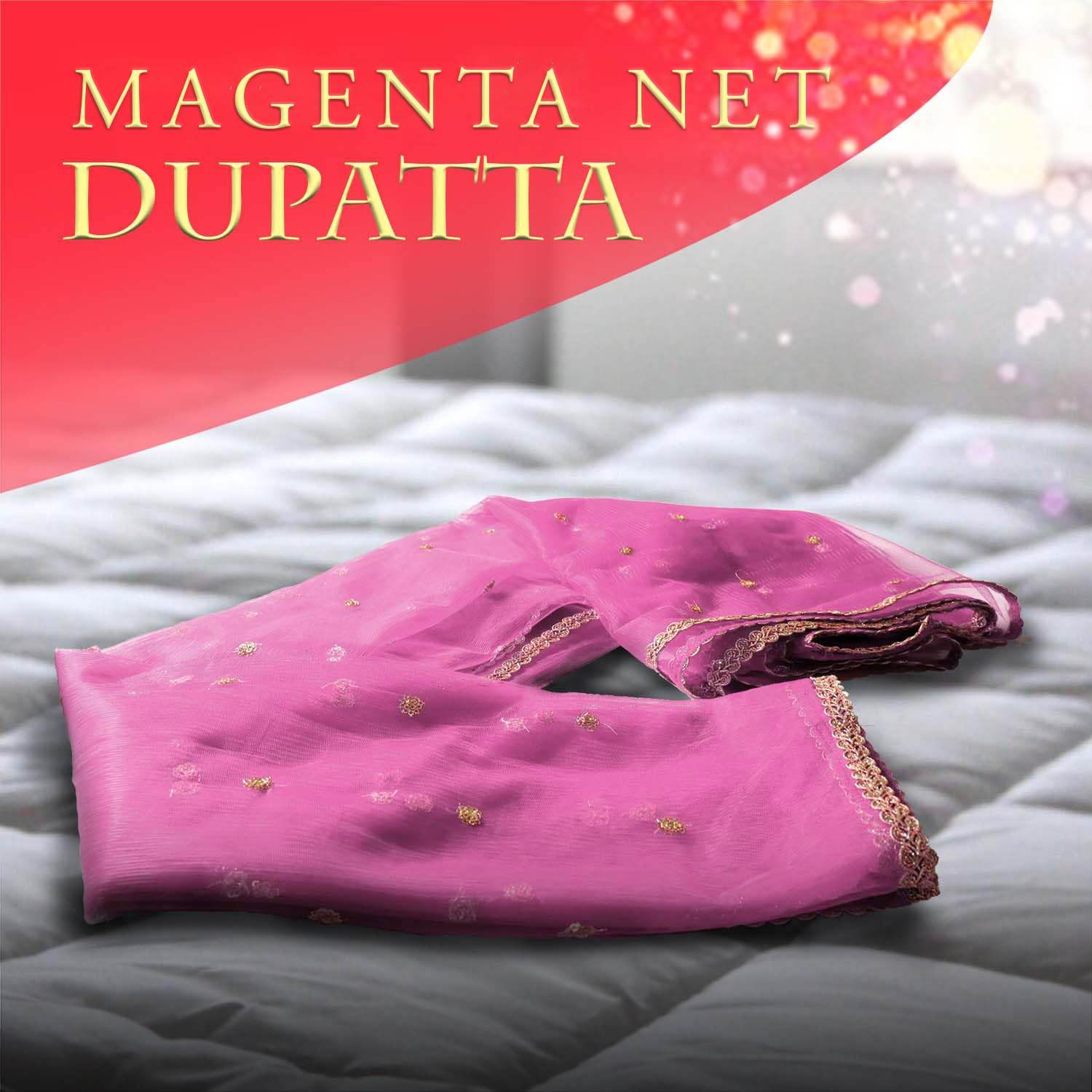 Customized Name Bridal Net Dupatta, Chunni for Wedding Day, Marriage, Special Occasion - 2.5 Meter T4 Jewels