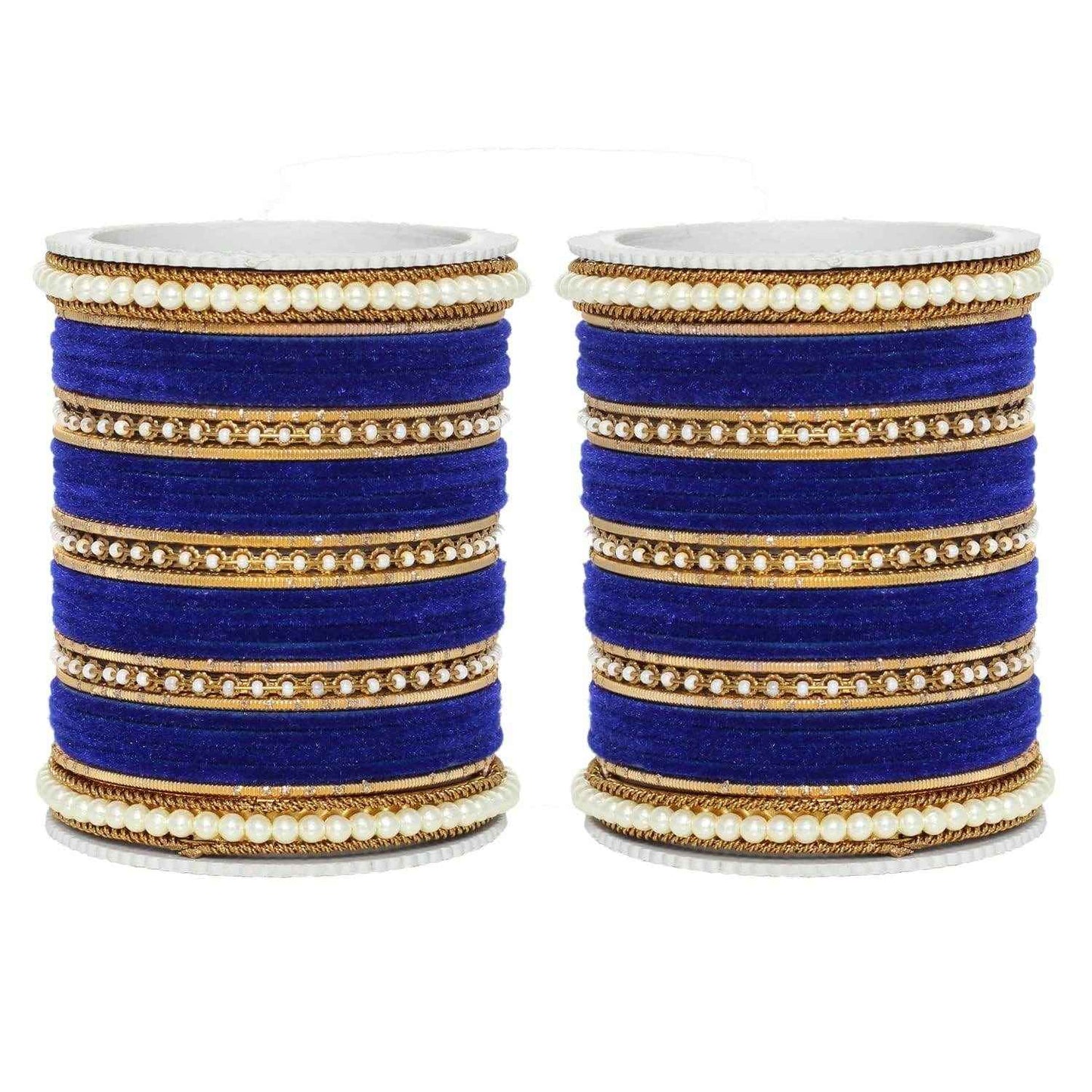 T4 Jewels Glossy Finish Beads Studded Latest Fashion Jewellery Stylish Bangles Set - 104NO