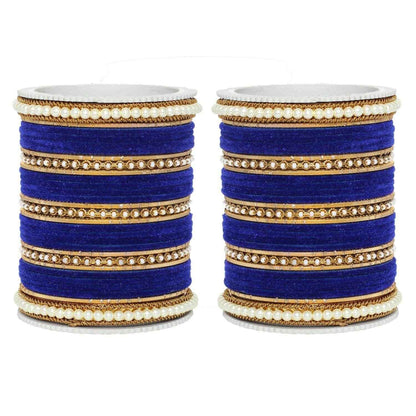 T4 Jewels Glossy Finish Beads Studded Latest Fashion Jewellery Stylish Bangles Set - 104NO