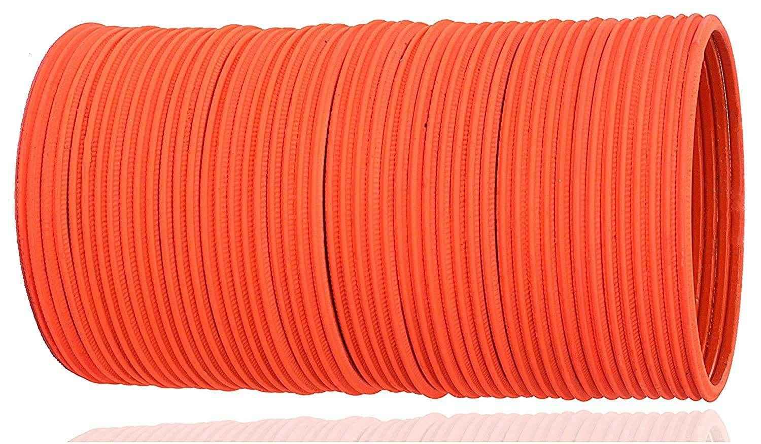 T4 Jewels Matte Desighn Neon Colour Branded Bangles Set For Women And Girls - (Pack Of 48 Bangles) - BD