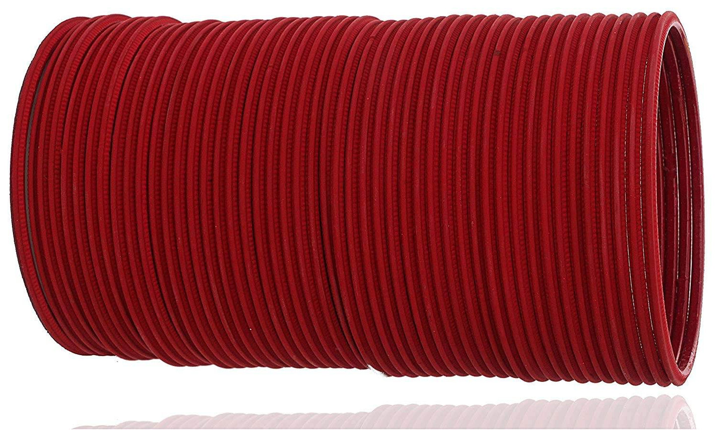 T4 Jewels Matte Desighn Neon Colour Branded Bangles Set For Women And Girls - (Pack Of 48 Bangles) - BD