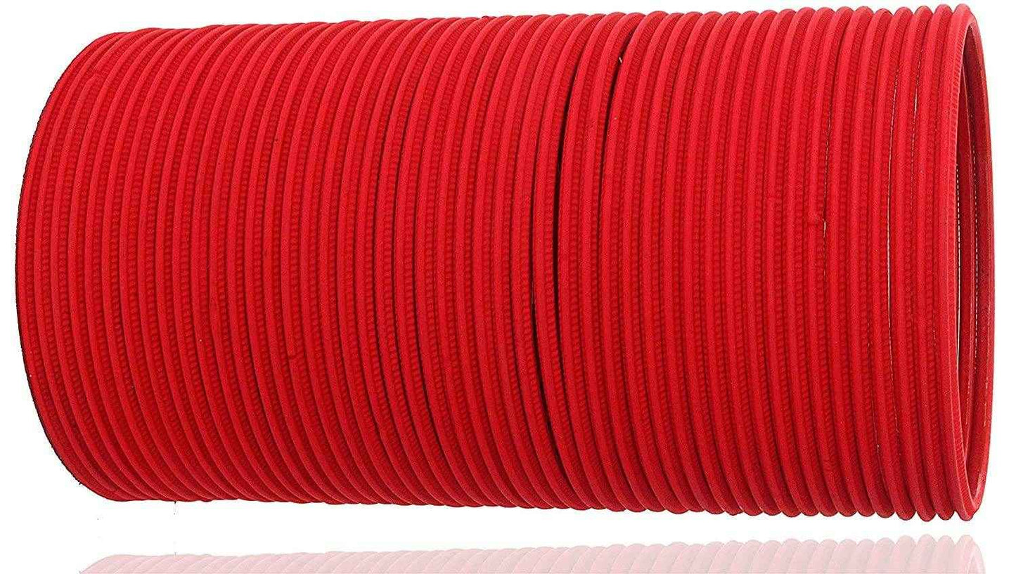 T4 Jewels Matte Desighn Neon Colour Branded Bangles Set For Women And Girls - (Pack Of 48 Bangles) - BD