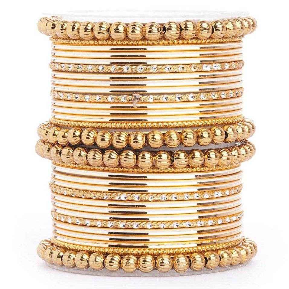 T4 Jewels Glossy Metal Bangles Set.