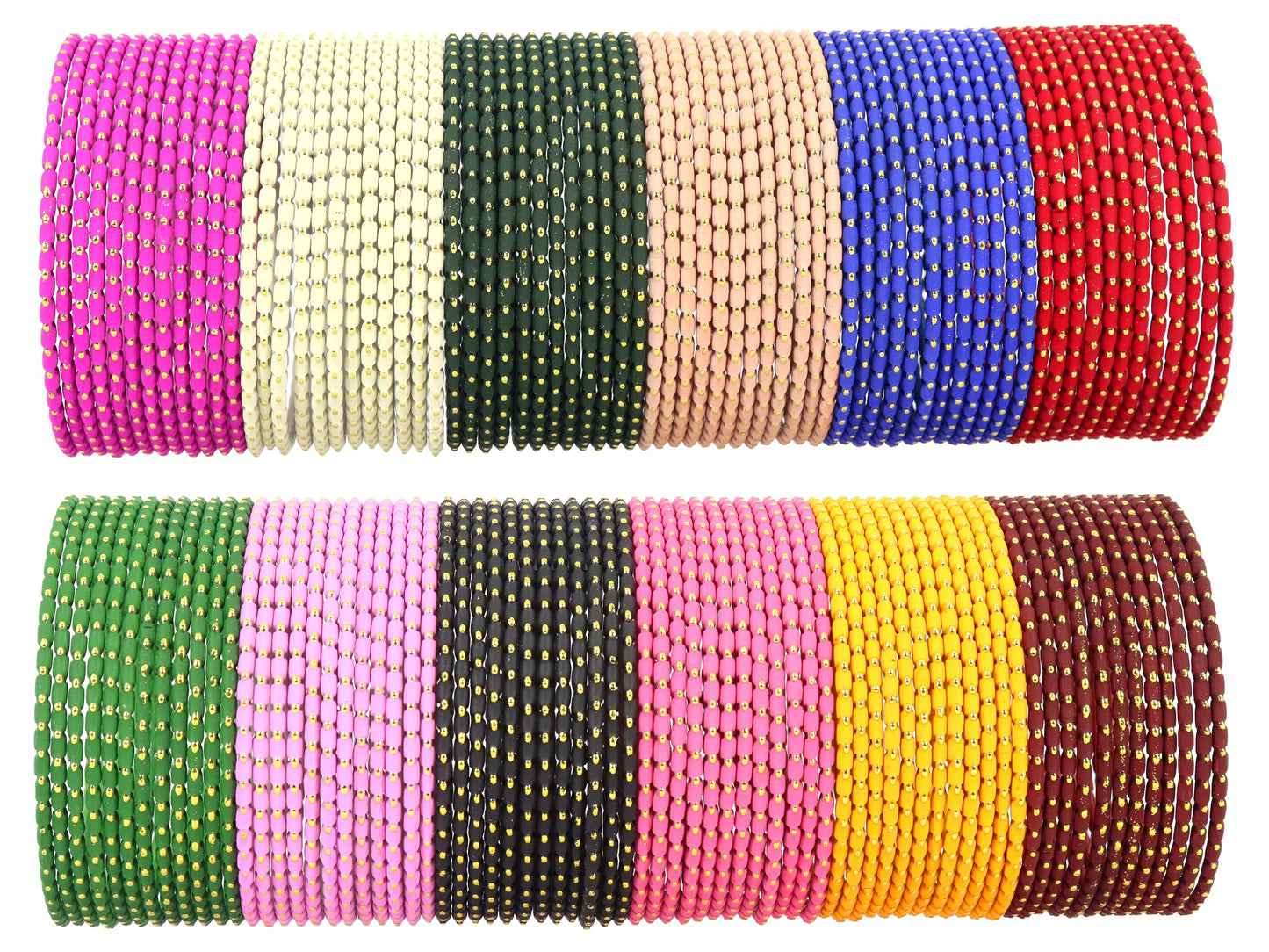 T4 Jewels Stylish Multi colour Metal Bangles set| Fancy Multicolour Bangles for women | Metal Chudi Set For Women | Women's Bangles Multicolour_PP16 T4 Jewels