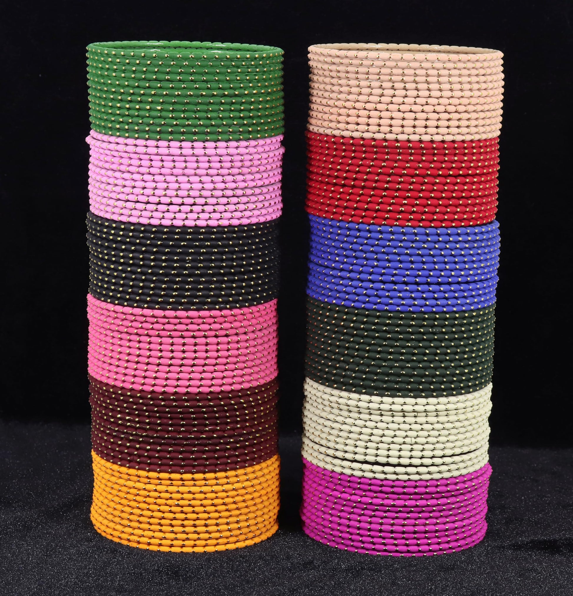 T4 Jewels Stylish Multi colour Metal Bangles set| Fancy Multicolour Bangles for women | Metal Chudi Set For Women | Women's Bangles T4 Jewels
