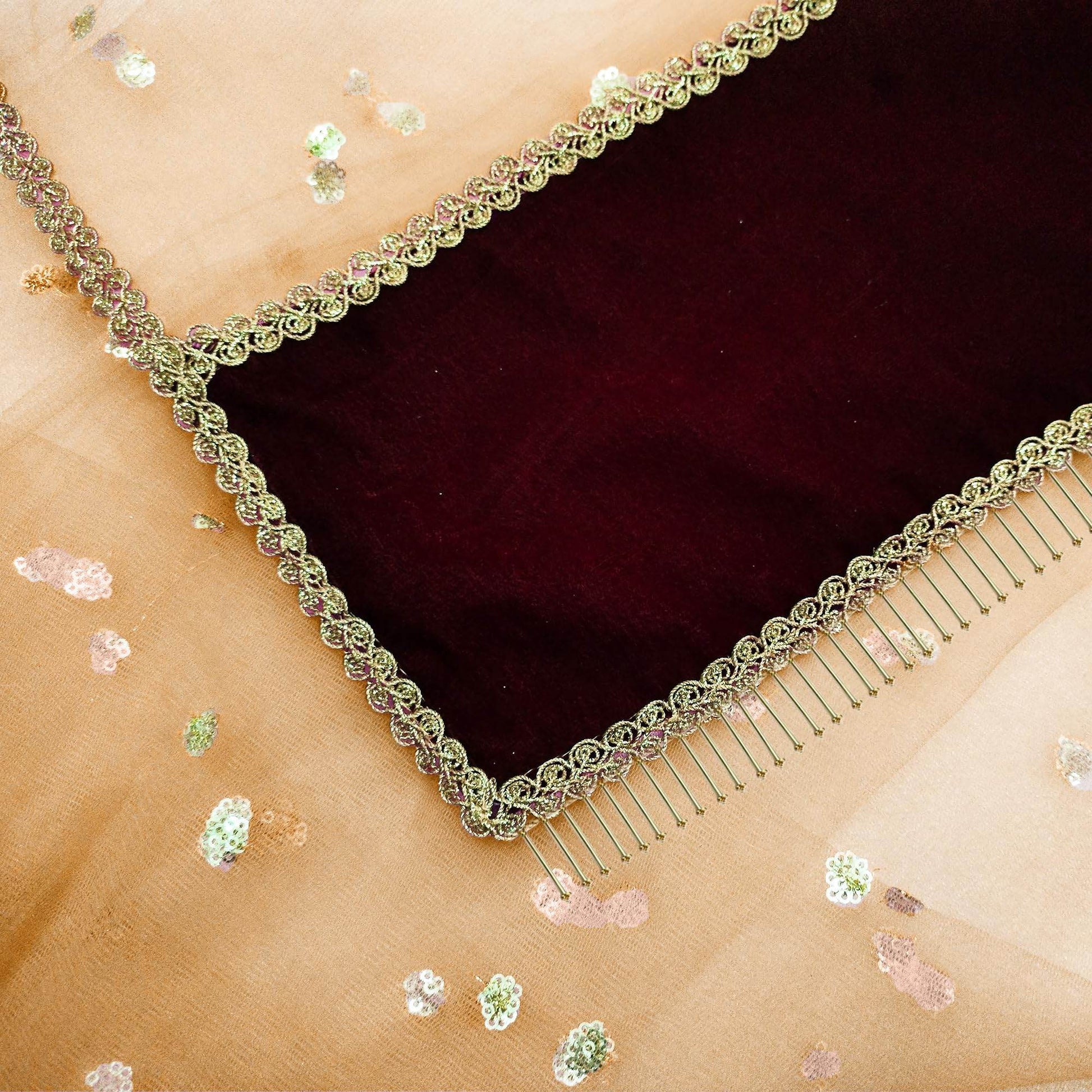 T4 Jewels Indian Women Designer Embroidered Net Dupatta for Bridal Name Entry Dupatta | Dulhan Chunari | Traditional Outfits - 2.25Meter (Pack of 1) (Dupatta only) T4 Jewels