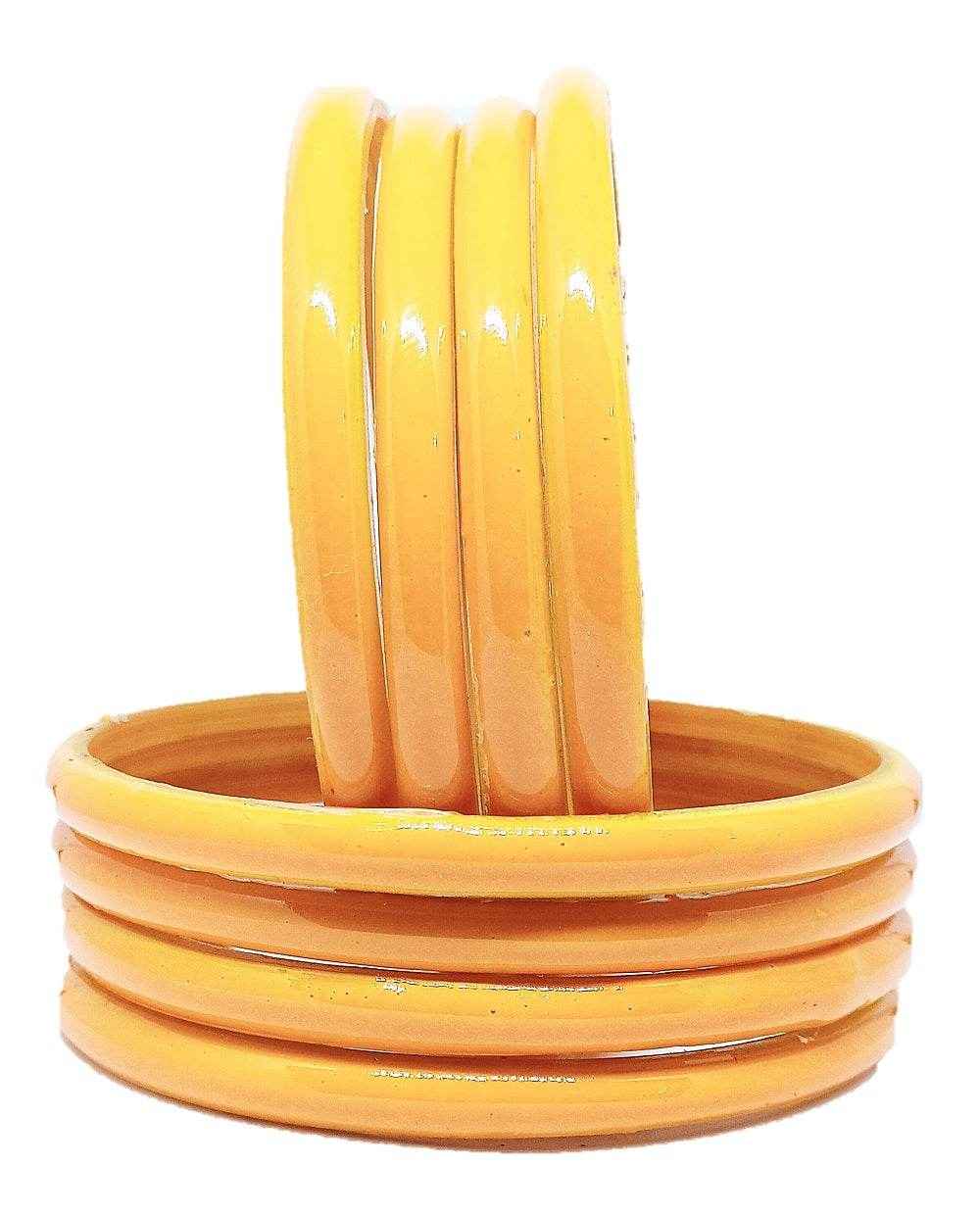 T4 Jewels (Large Size) Many Colors Glass Kada Bangles (Pack Of 8)-RSHN