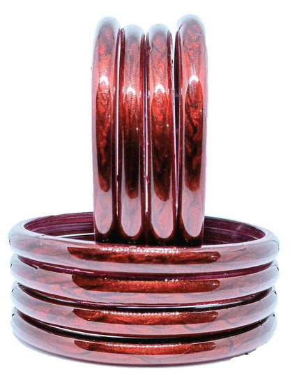 T4 Jewels (Large Size) Many Colors Glass Kada Bangles (Pack Of 8)-RSHN