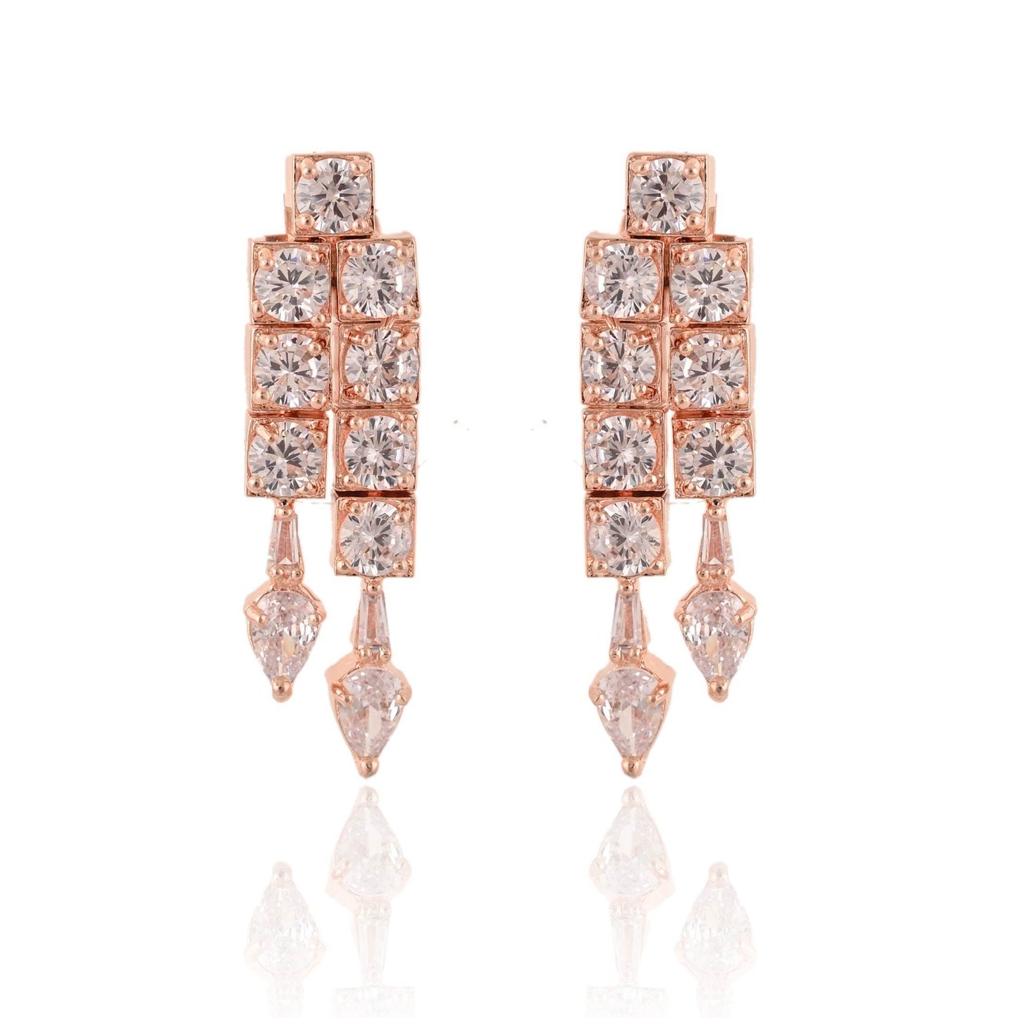 Delicate Handmade CZ Necklace Set - A Touch of Glamour - T4 Jewels