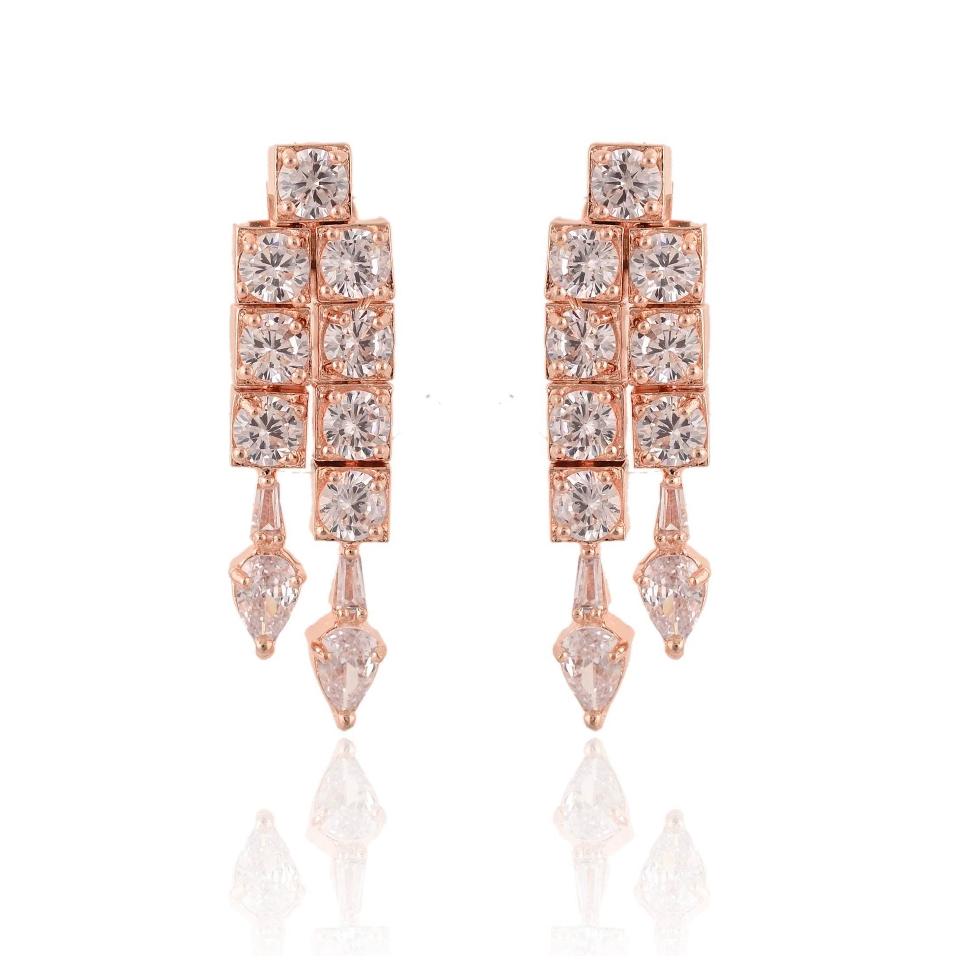 Delicate Handmade CZ Necklace Set - A Touch of Glamour - T4 Jewels
