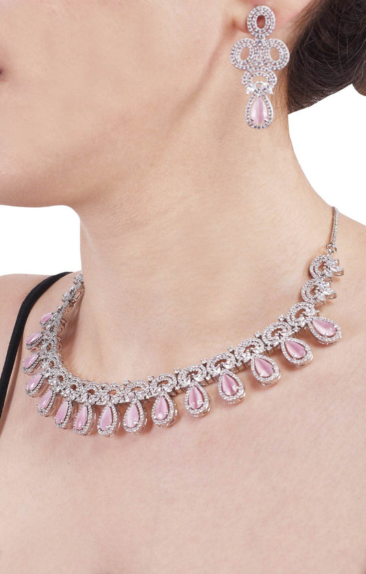 Eye-Catching Handmade CZ Necklace Set Jewelry for Women - Make a Statement T4 Jewels