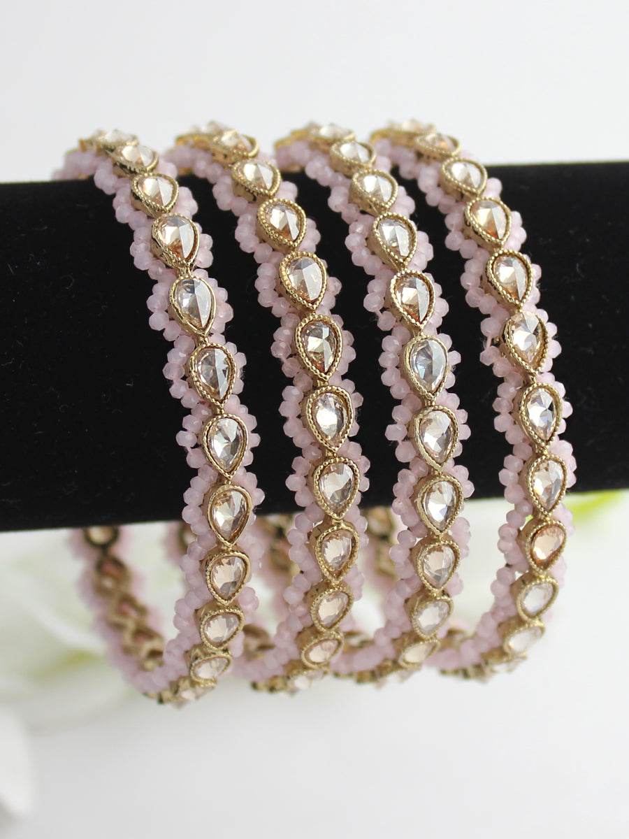 Sukriti Bangle Set Pastel Pink T4 Jewels