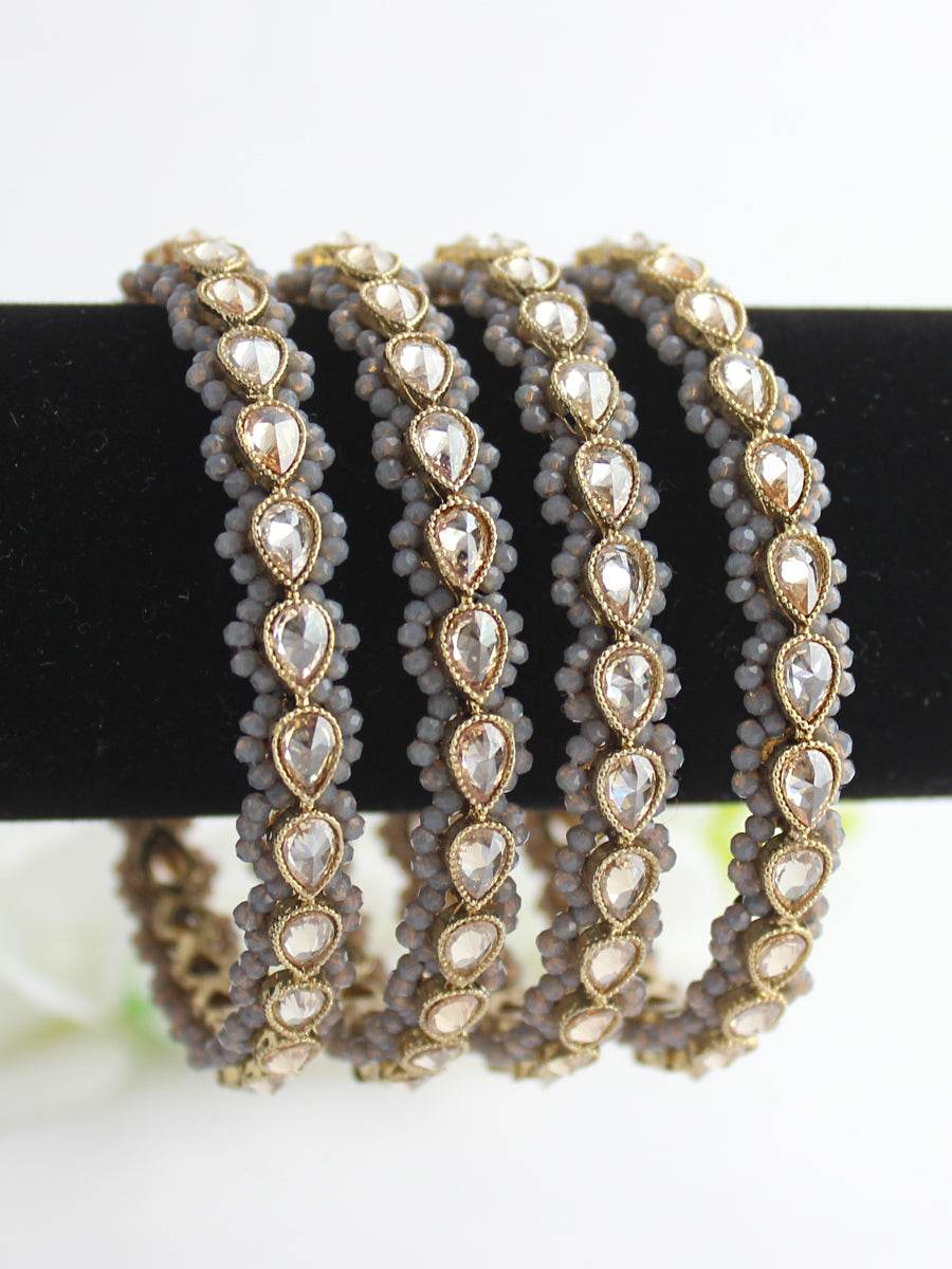 Sukriti Bangle Set Grey T4 Jewels