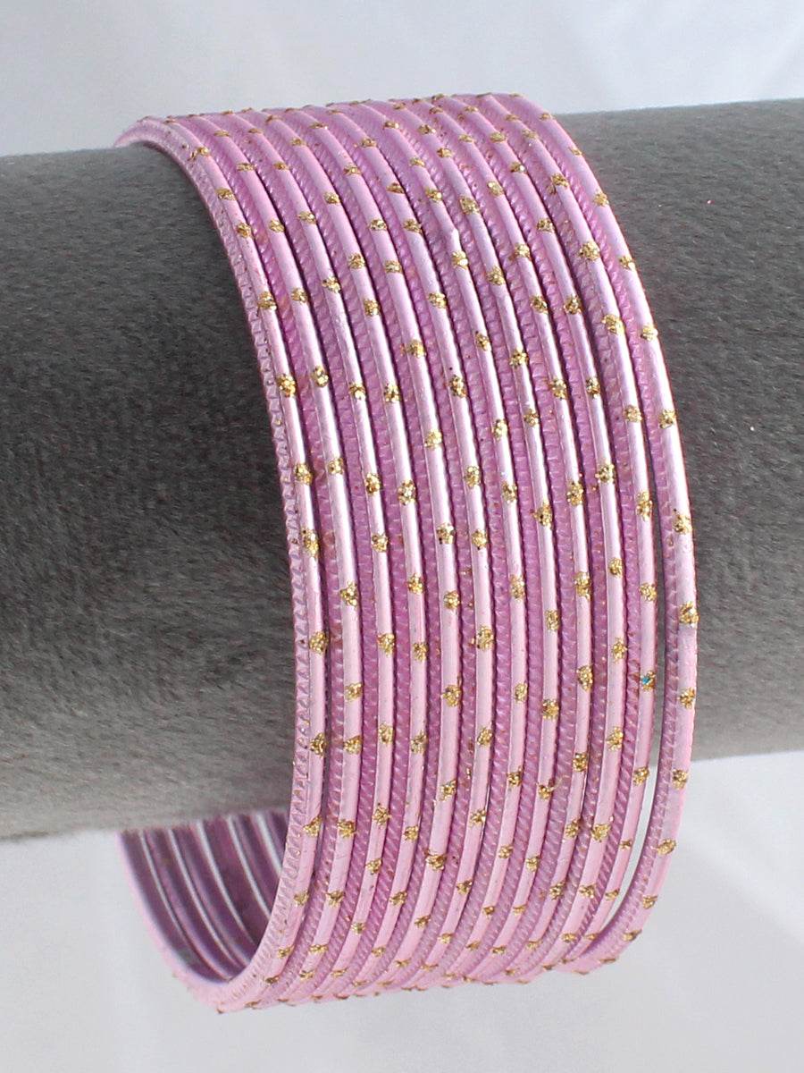 Bani Bangle Set Pastel Pink T4 Jewels