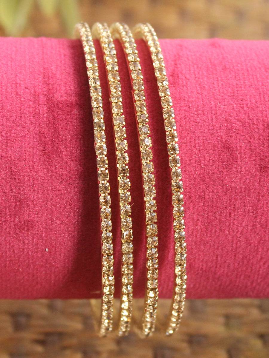 Avika Bangle Set Golden T4 Jewels