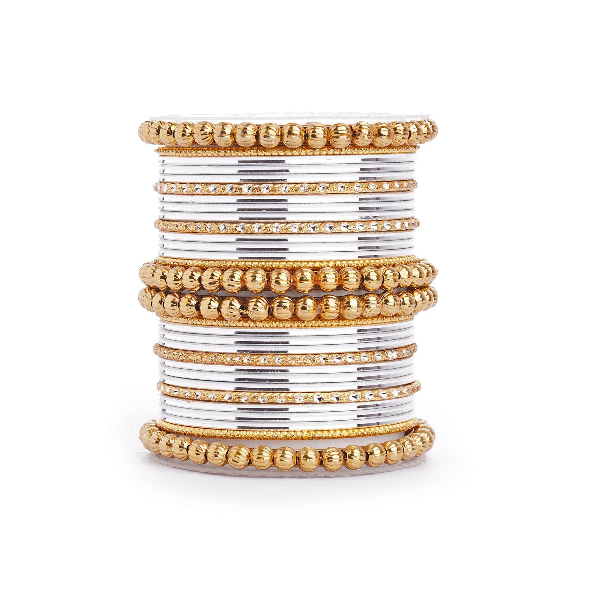 Traditional Indian Bangle Set with Antique Kadas designed for Women Silver T4 Jewels