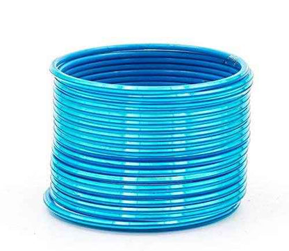 T4 Jewels Many Colors Glossy Metal Bangles (Pack Of 24).