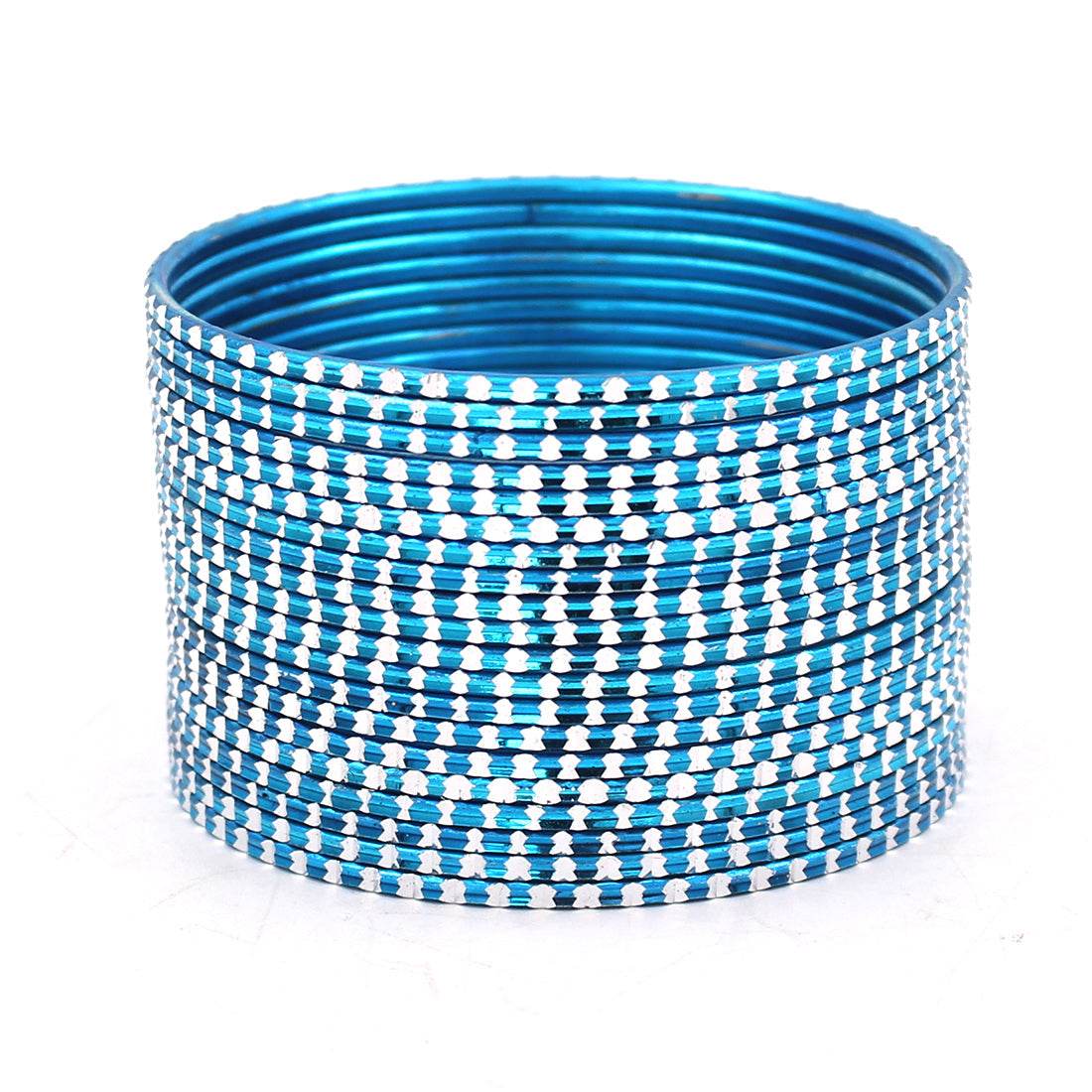 Set of 24 Shining Bangles with Cutting Design by T4 Jewels FIROZI T4 Jewels
