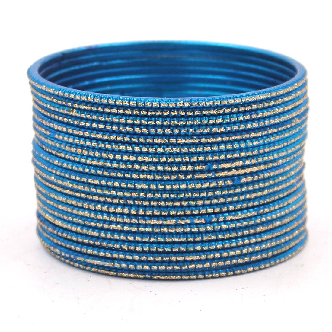 Set of 24 Glitter Bangles by T4 Jewels Firozi T4 Jewels