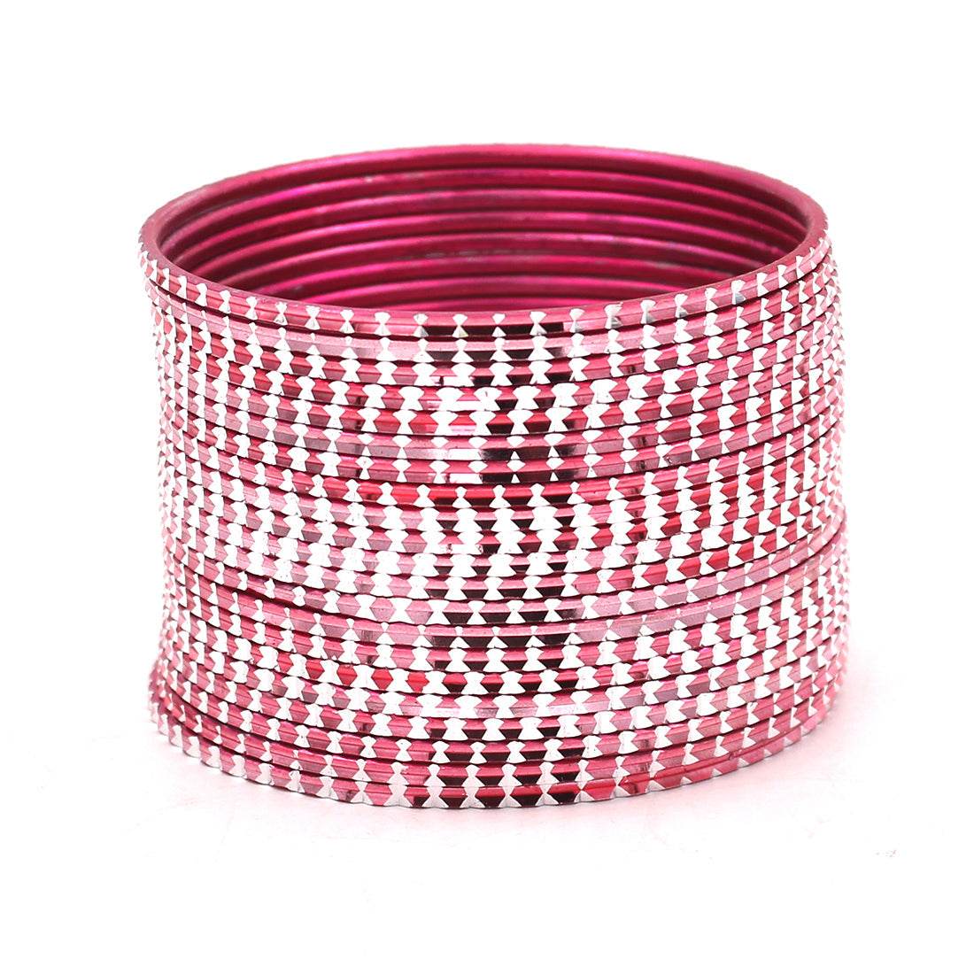 Set of 24 Shining Bangles with Cutting Design by T4 Jewels GAJRI T4 Jewels