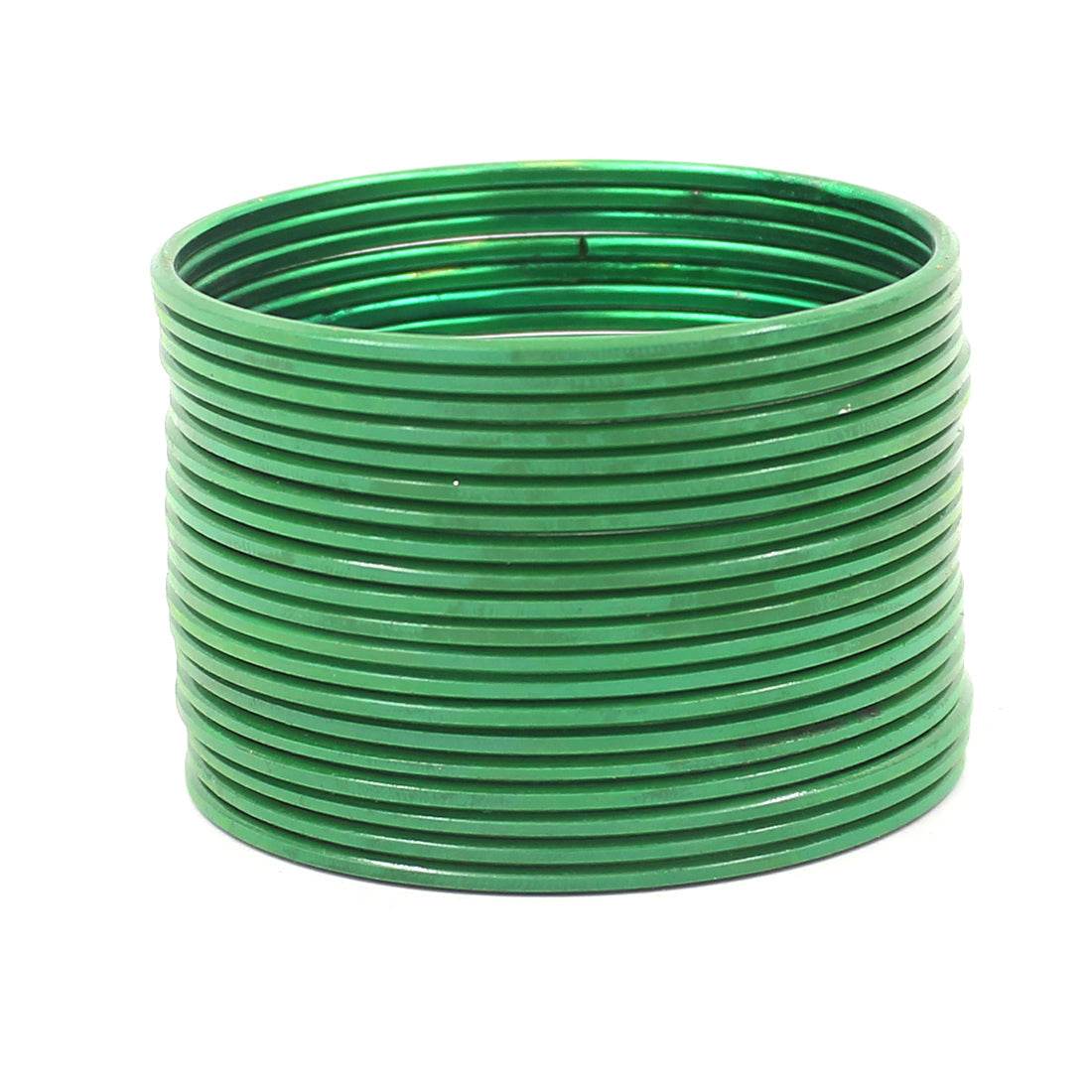 Set of 24 Solid Coloured Plain Metal Bangles by T4 Jewels - T4 Jewels