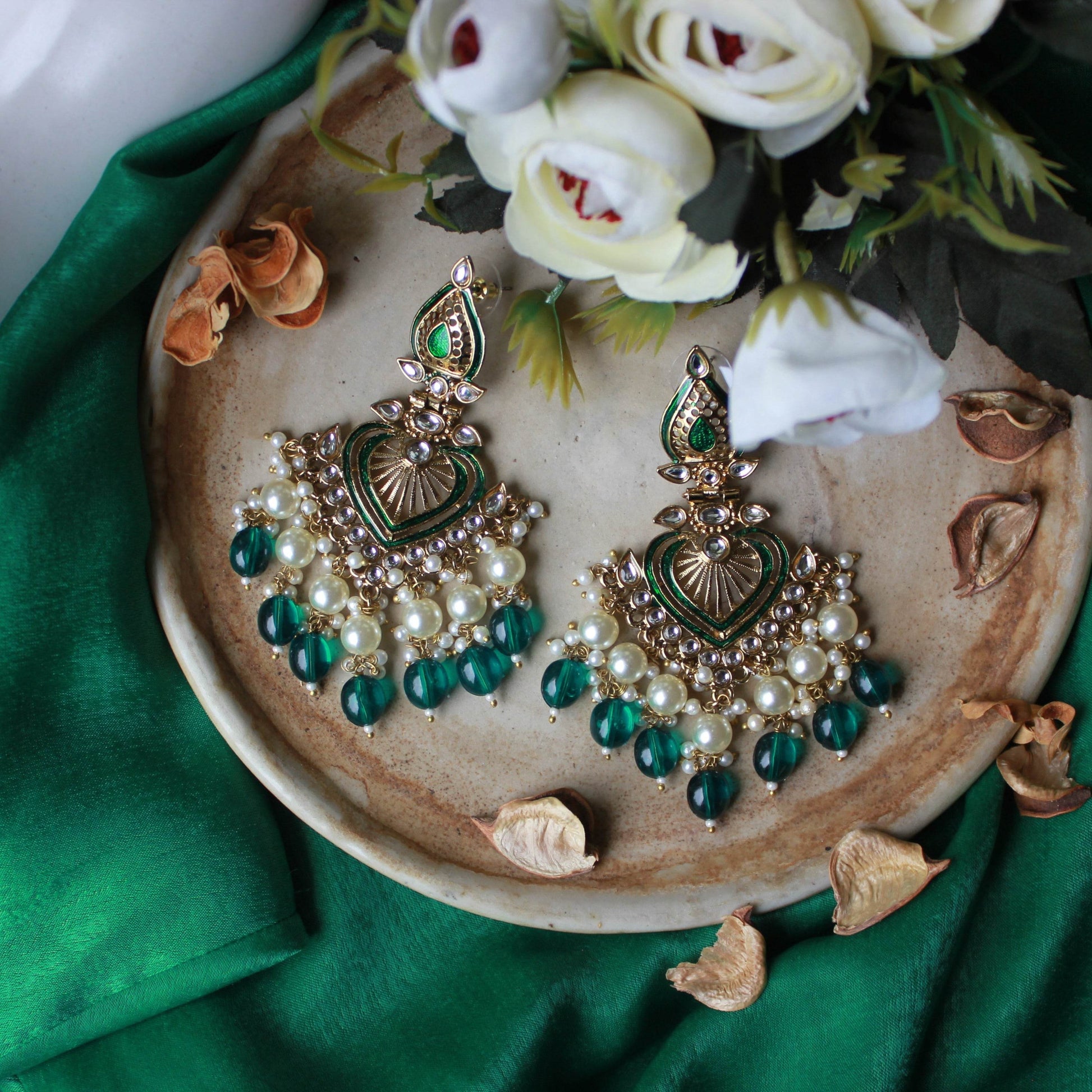 Jhumki Earring with Meenakari by T4 Jewels T4 Jewels