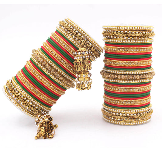 Traditional Jhumki Bangle set by T4 Jewels T4 Jewels
