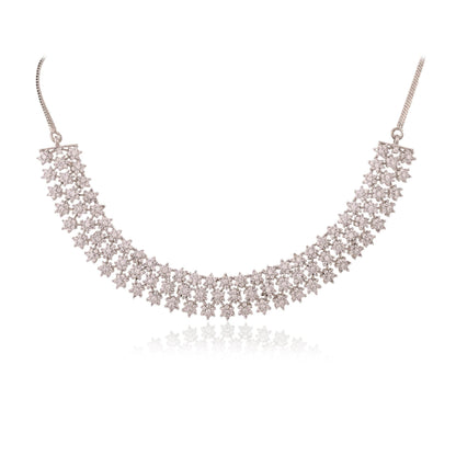 Luxurious CZ Necklace Set for a Glamorous Touch T4 Jewels