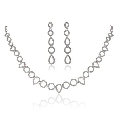 Fashionable Handcrafted CZ Necklace for Women: Eye-catching and Glamorous T4 Jewels