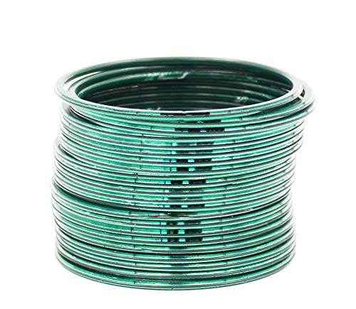 T4 Jewels Many Colors Glossy Metal Bangles (Pack Of 24).