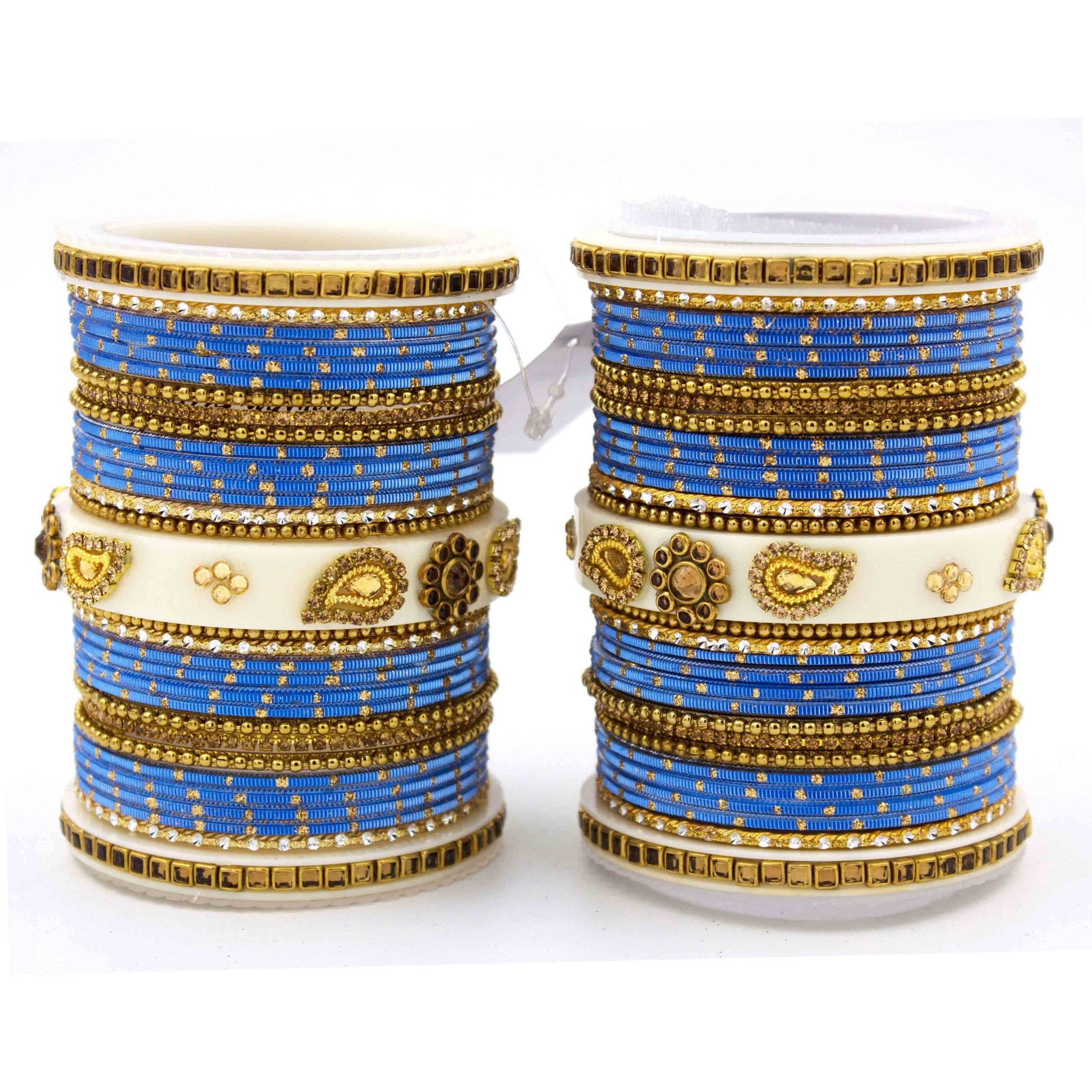 Traditonal Bridal Bangle set with golden dotted design Lavender T4 Jewels