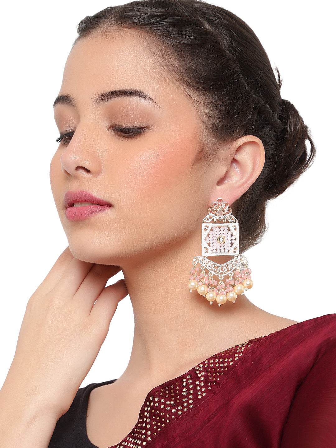 Traditional Beaded Jhumki Earring by T4 Jewels T4 Jewels