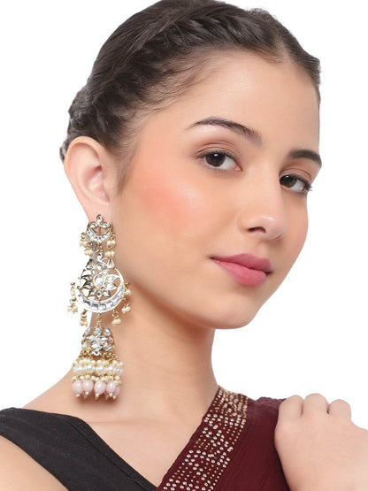 Bridal Jhumki Earring with kundan work by T4 Jewels T4 Jewels